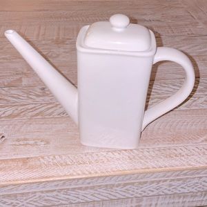 🫖Bright White Porcelain Teapot with Lid🫖
